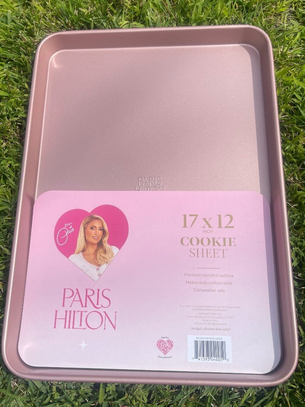 Paris Hilton Rose Gold 17x12 Cookie Sheet NWT